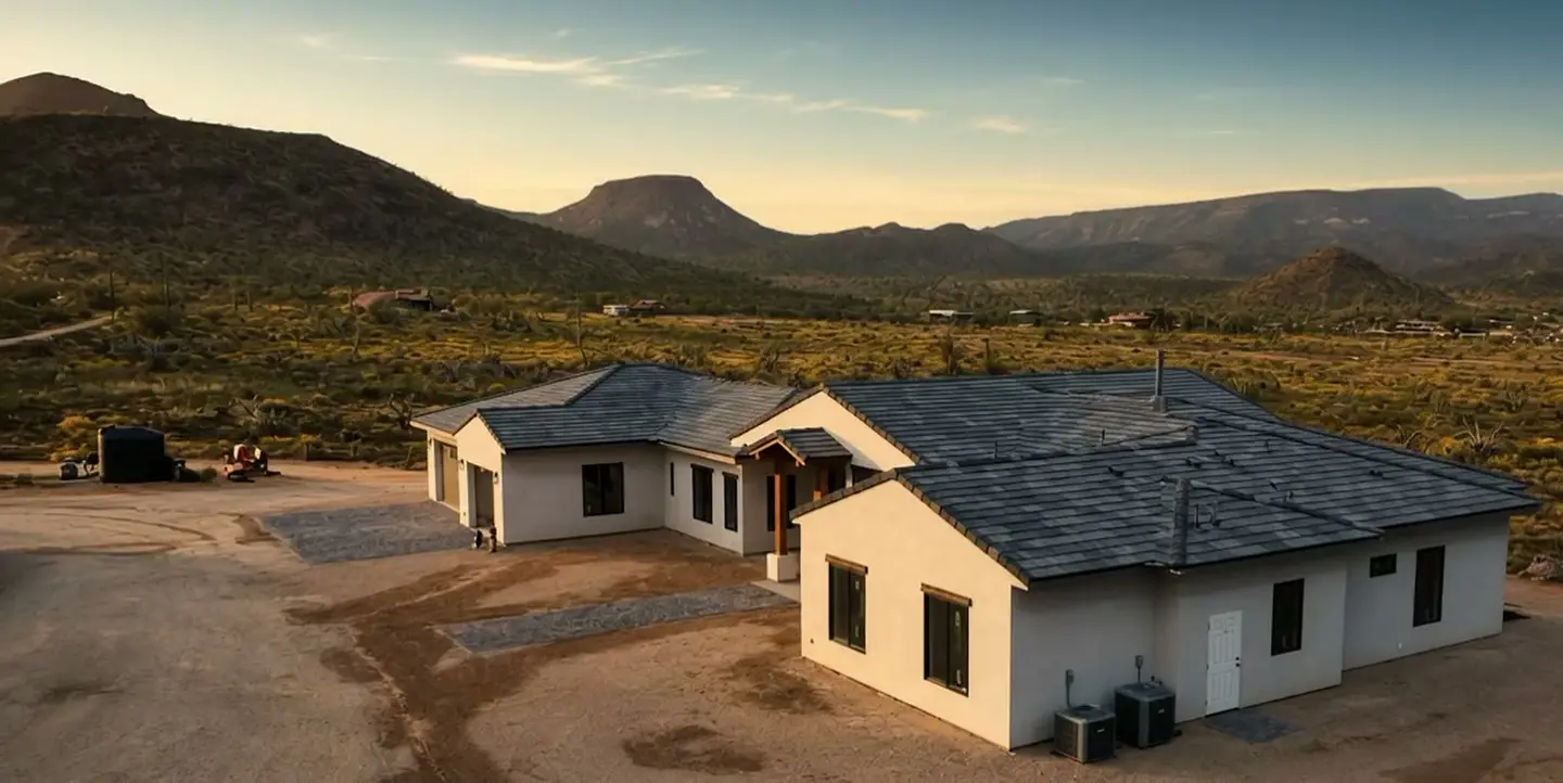 Aerial view from the new Blackstone Roofing Group website